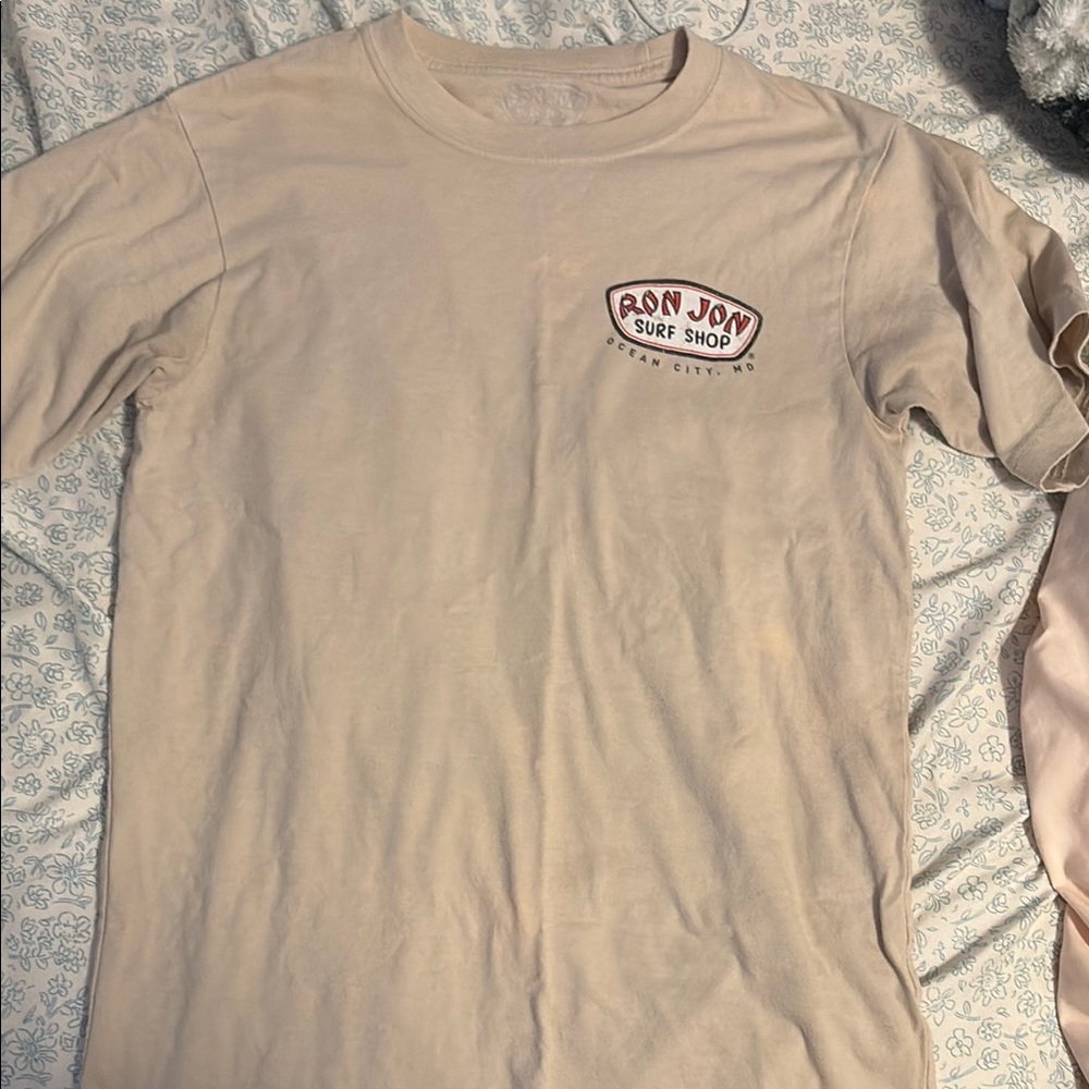 Ron Jon Surf Shop Cream Long Sleeve Shirt